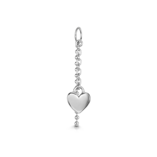 astrid miyu Charmed by Laura Bond - 9k solid white gold Loved Up earring charm Chains and Charms Laura Bond