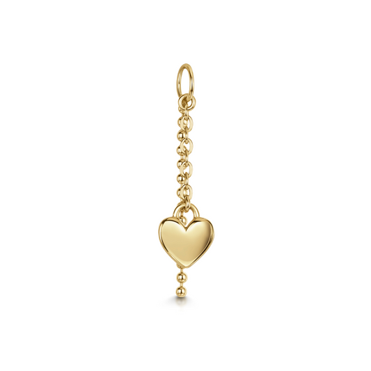 astrid miyu Charmed by Laura Bond - 9k solid yellow gold Loved Up earring charm Chains and Charms Laura Bond