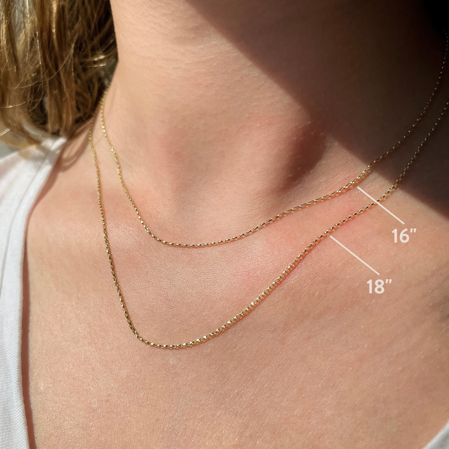 9k solid yellow gold belcher necklace chain Laura Bond Maria Tash