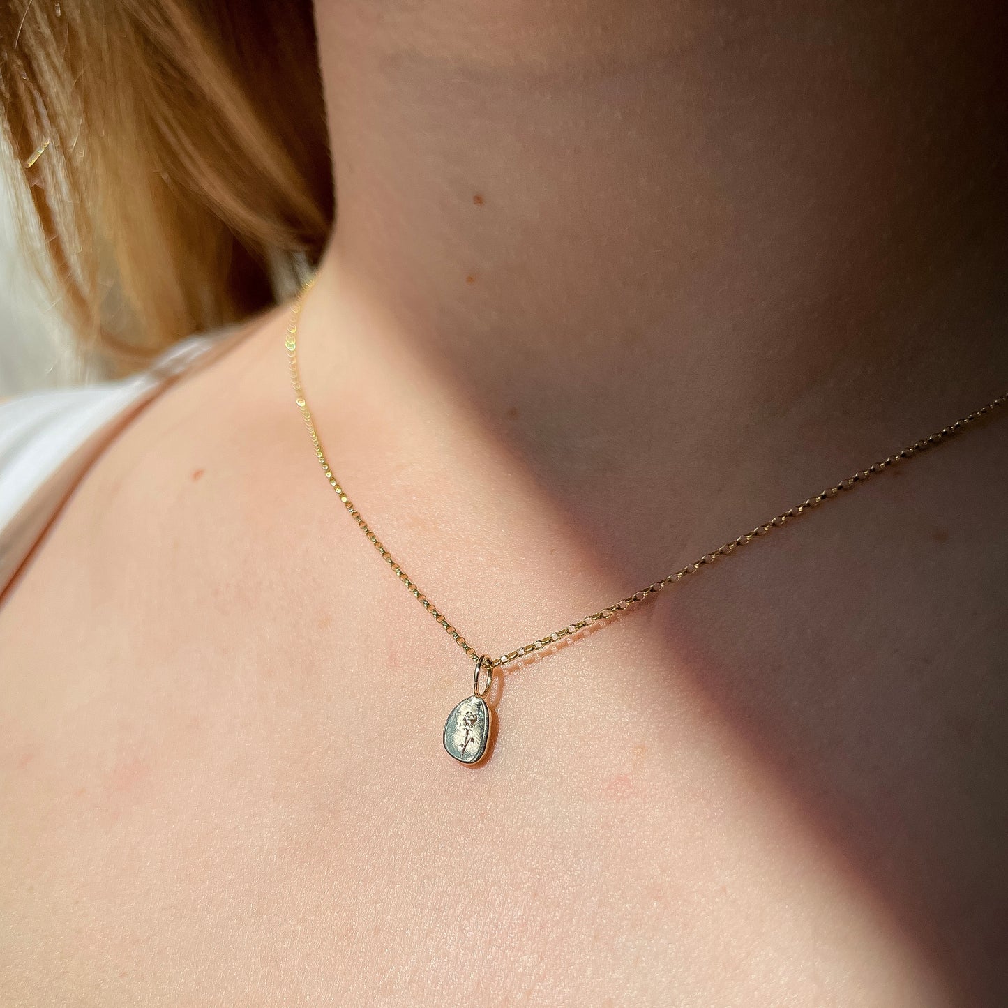 9k solid yellow gold belcher necklace chain Laura Bond Maria Tash