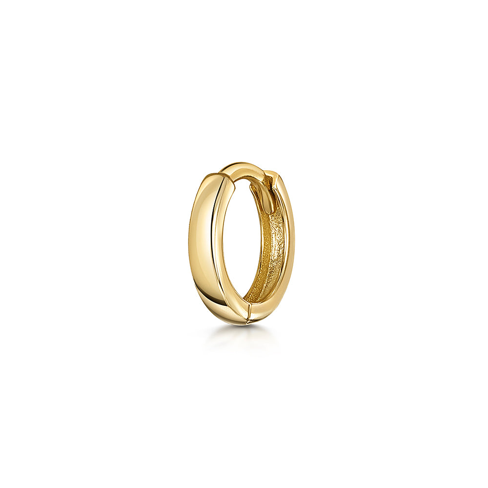 9k solid yellow gold 6mm simple mini huggie earring Huggies and Hoops Laura Bond Maria Tash astrid miyu