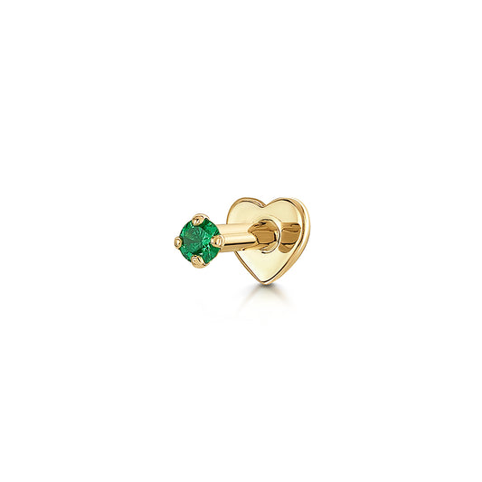 astrid miyu 9k solid yellow gold tiny green crystal gem 2mm flat back labret stud earring Cartilage Studs Laura Bond