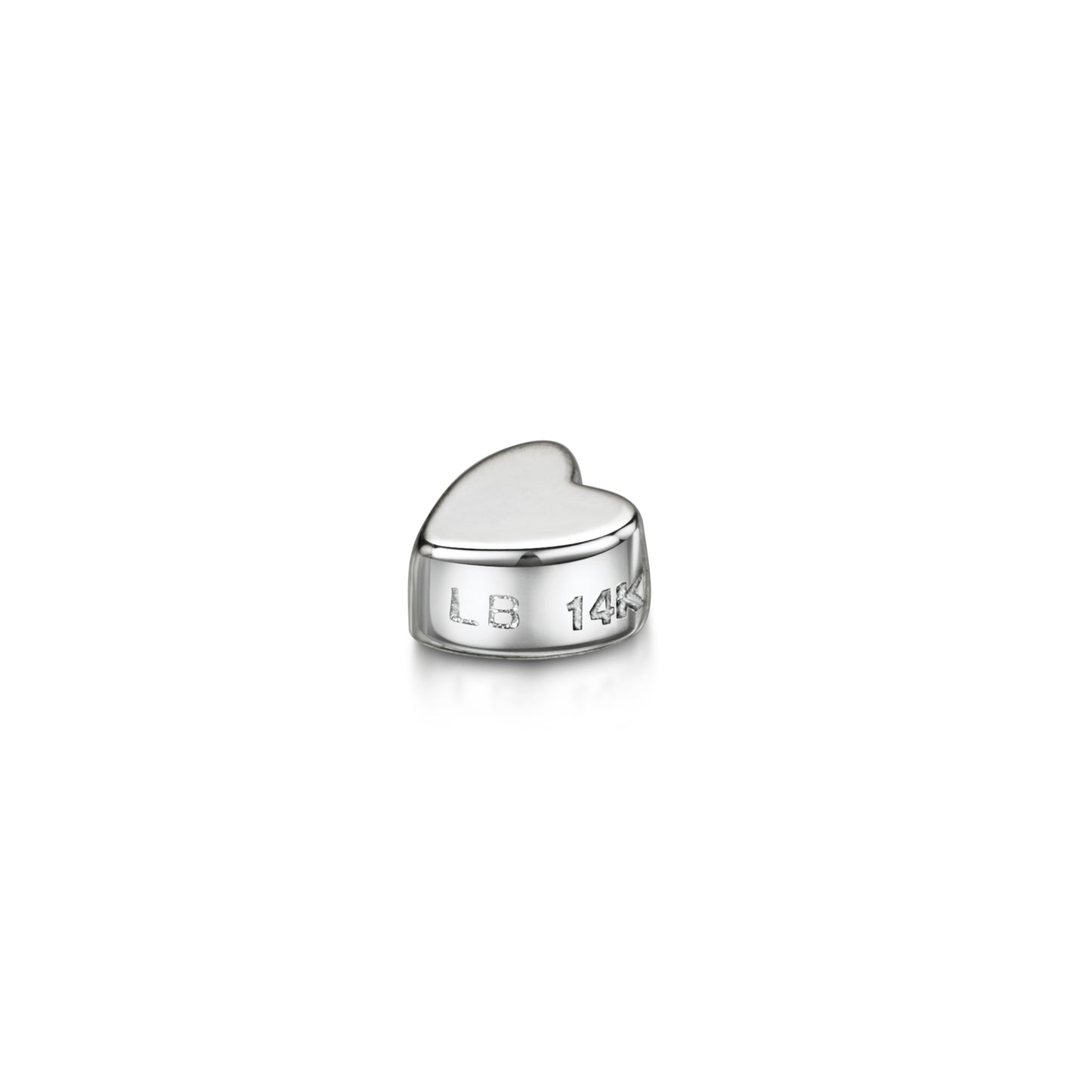 Laura Bond solid gold heart shape screw back - LAURA BOND jewellery