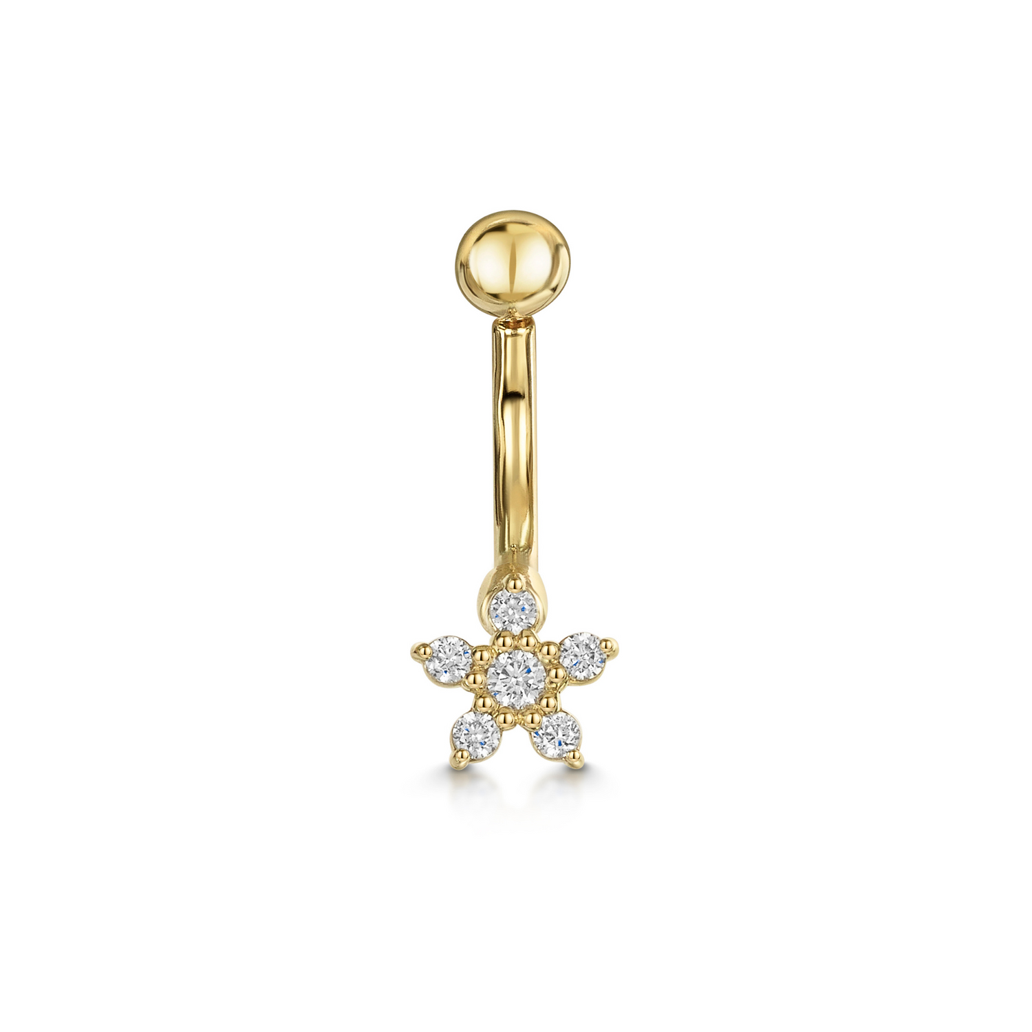 astrid miyu 9k solid yellow gold Daisy Flower banana bar Banana Bars Laura Bond