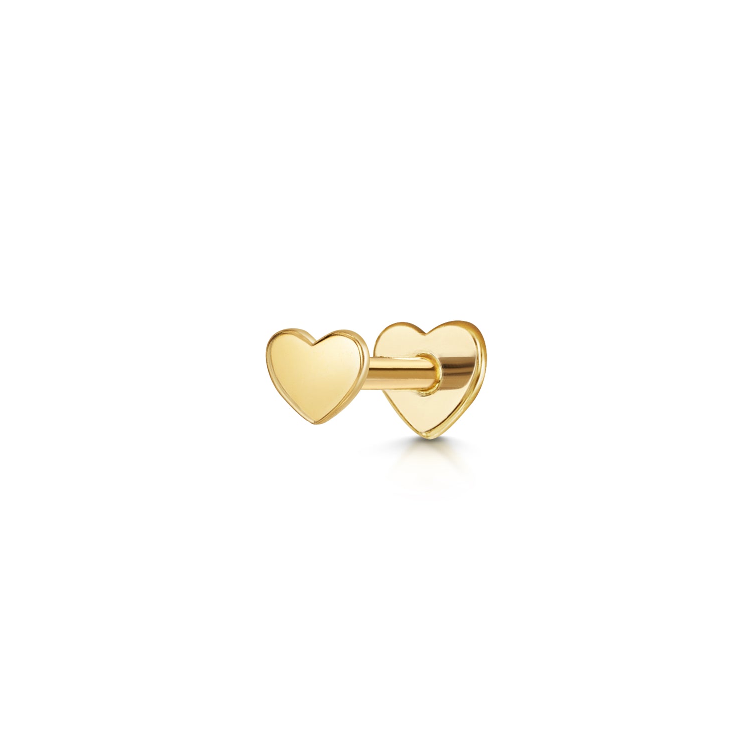 9k solid yellow gold Adore flat back labret stud earring 6mm Cartilage Studs Laura Bond Maria Tash astrid miyu