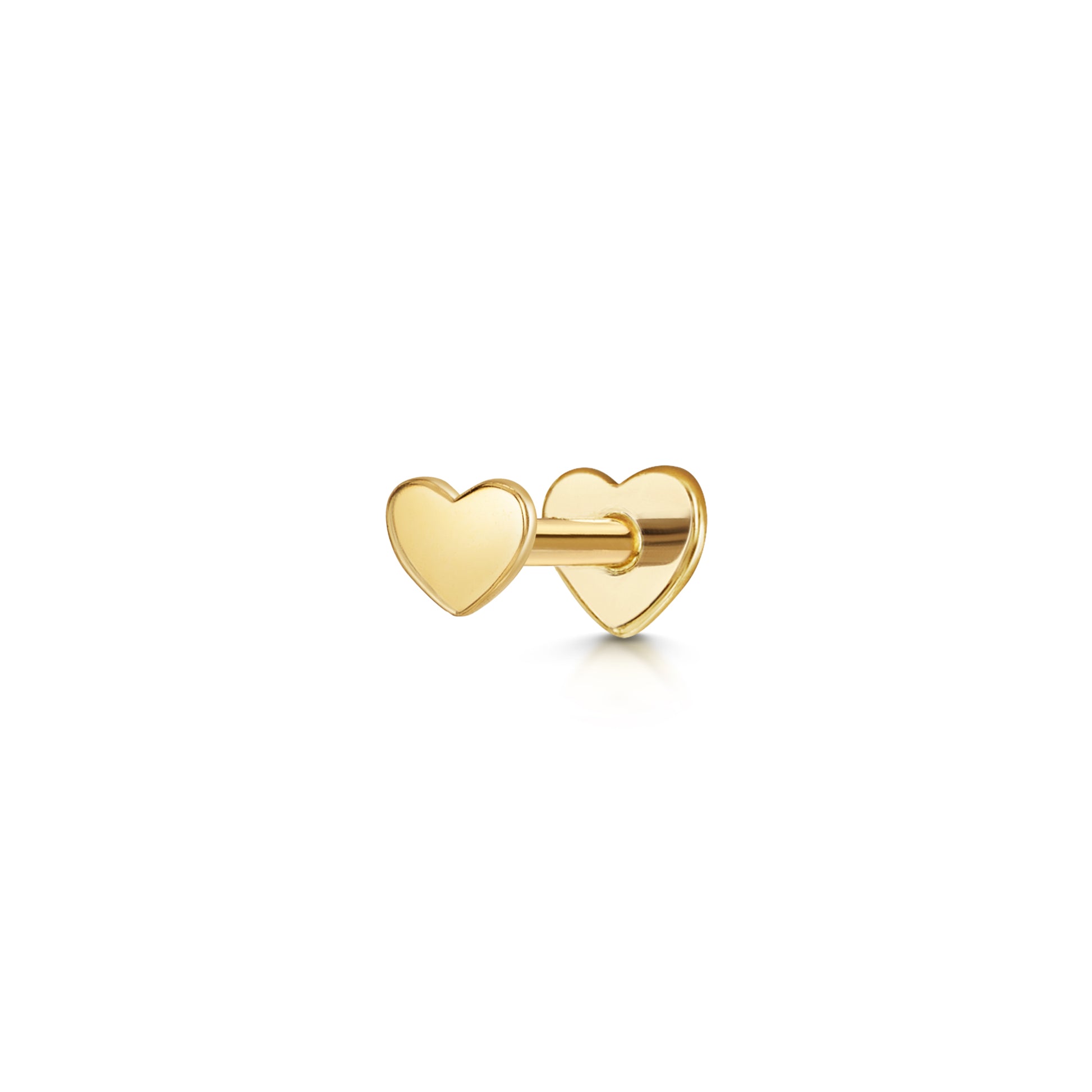 9k solid yellow gold Adore flat back labret stud earring 6mm Cartilage Studs Laura Bond Maria Tash astrid miyu