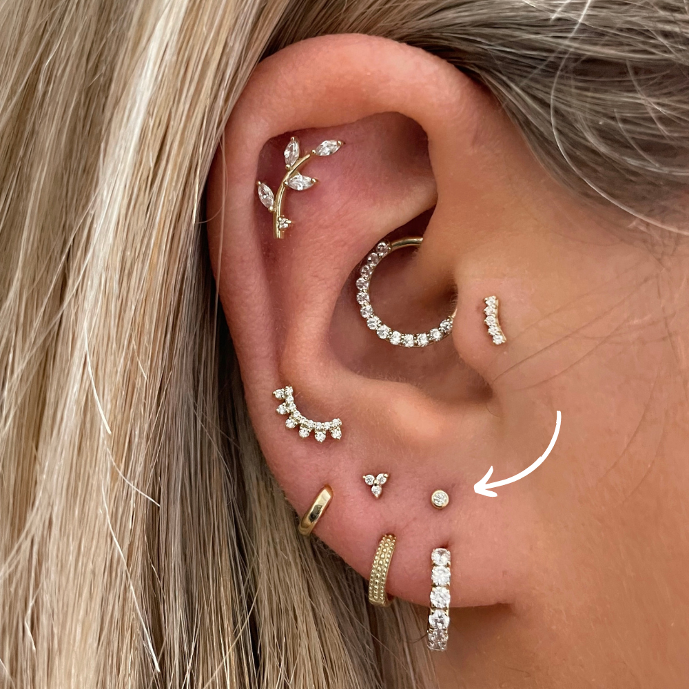 Everything you need to know about stacked lobe piercings  Laura Bond