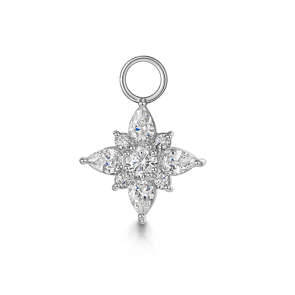 9k solid white gold Guiding Light earring charm Chains and Charms Laura Bond Maria Tash astrid miyu