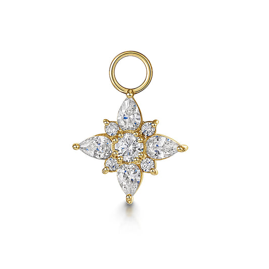 9k solid yellow gold Guiding Light earring charm Chains and Charms Laura Bond Maria Tash