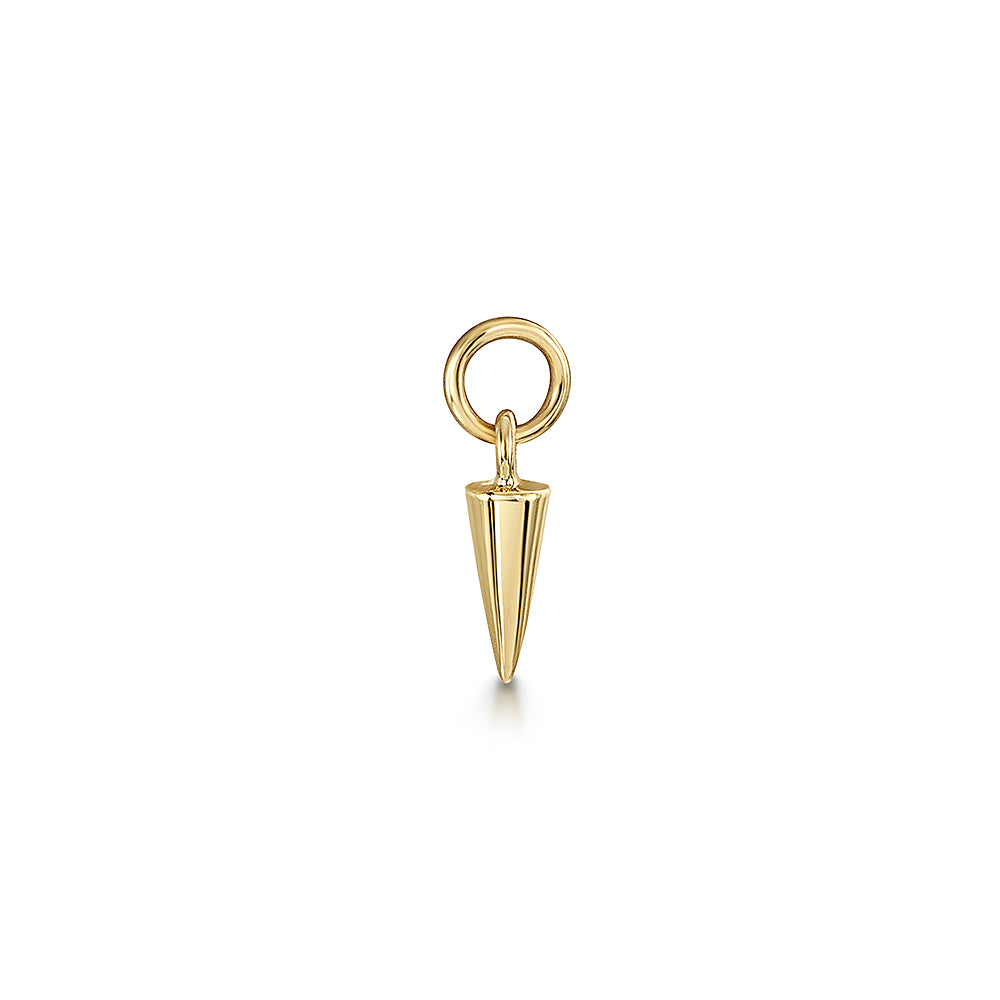 astrid miyu 9k solid yellow gold tiny spike earring charm Chains and Charms Laura Bond