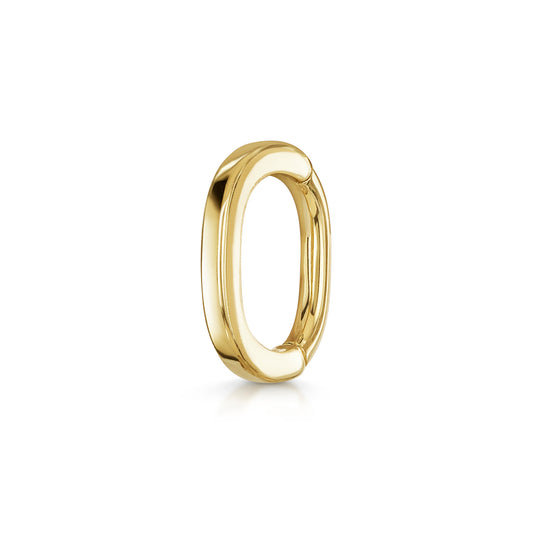 9k solid yellow gold 7mm 16g oval rook clicker hoop earring Huggies and Hoops Laura Bond Maria Tash astrid miyu
