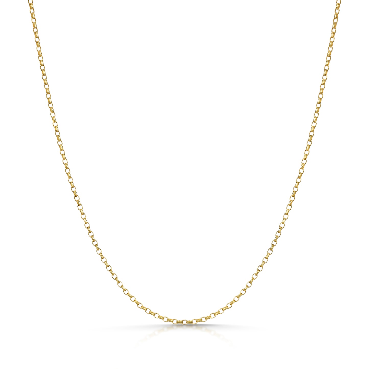 9k solid yellow gold belcher necklace chain
