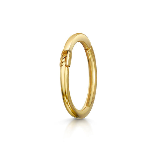 9k solid yellow gold 18g clicker hoop earring Huggies and Hoops Laura Bond Maria Tash astrid miyu