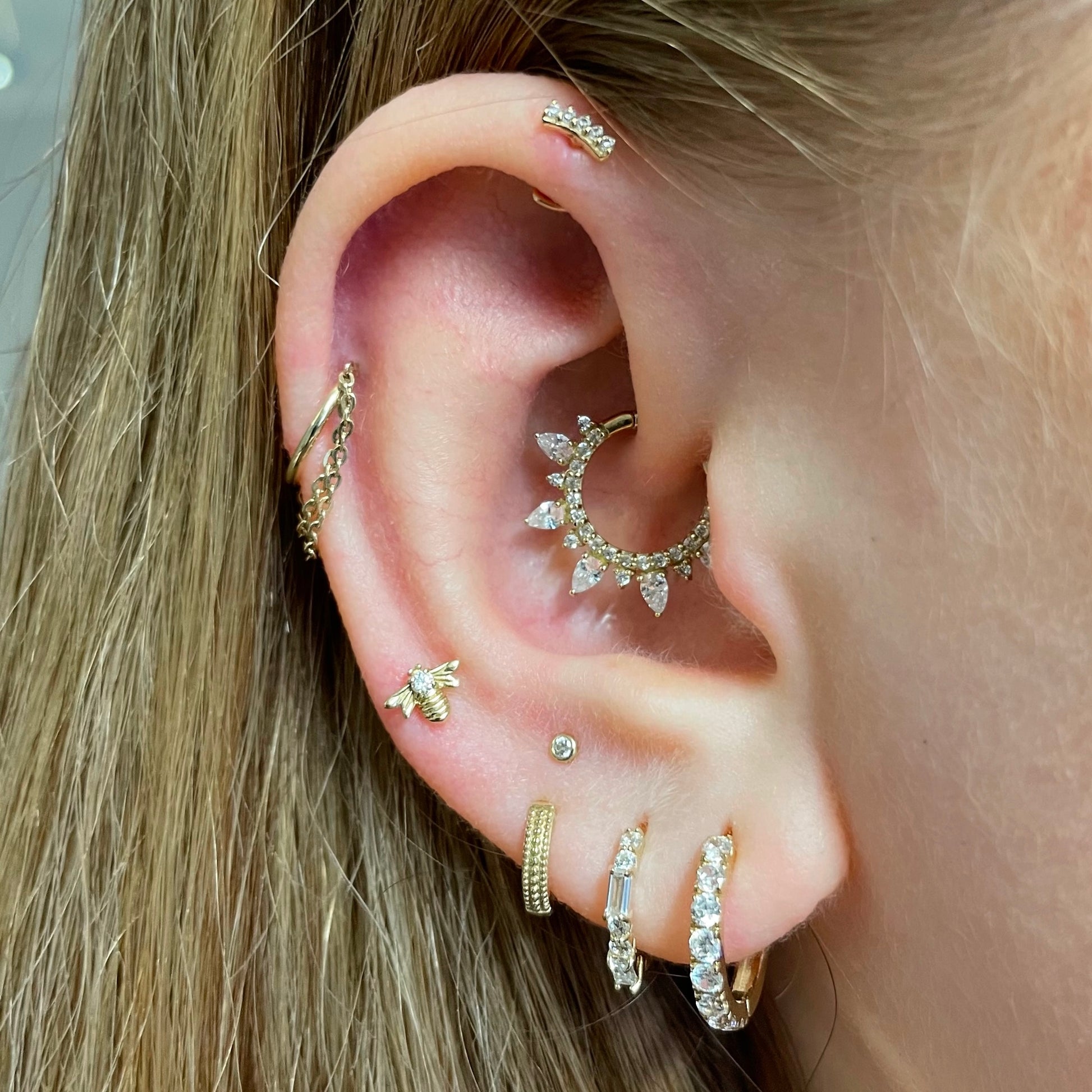 Ear Piercing Jewelry Bee Daith Daith Bee Earrings Daith Bee