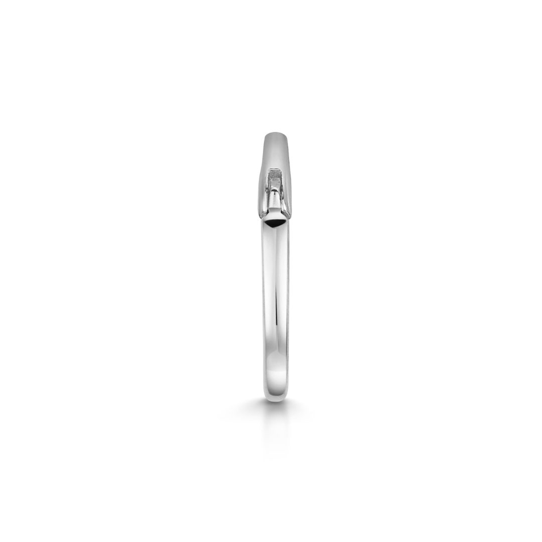 9k solid white gold 16g clicker hoop earring Huggies and Hoops Laura Bond Maria Tash astrid miyu