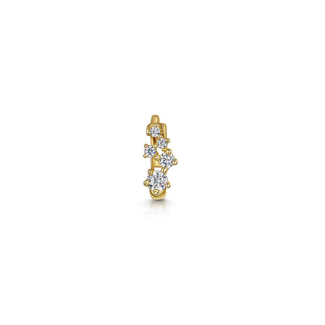 9k solid yellow gold constellation mini huggie earring Huggies and Hoops Laura Bond Maria Tash astrid miyu