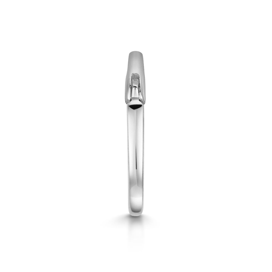 9k solid white gold 12mm 16g clicker hoop earring Huggies and Hoops Laura Bond Maria Tash