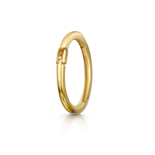 14k solid yellow gold 10mm 16g clicker hoop earring Huggies and Hoops Laura Bond Maria Tash astrid miyu