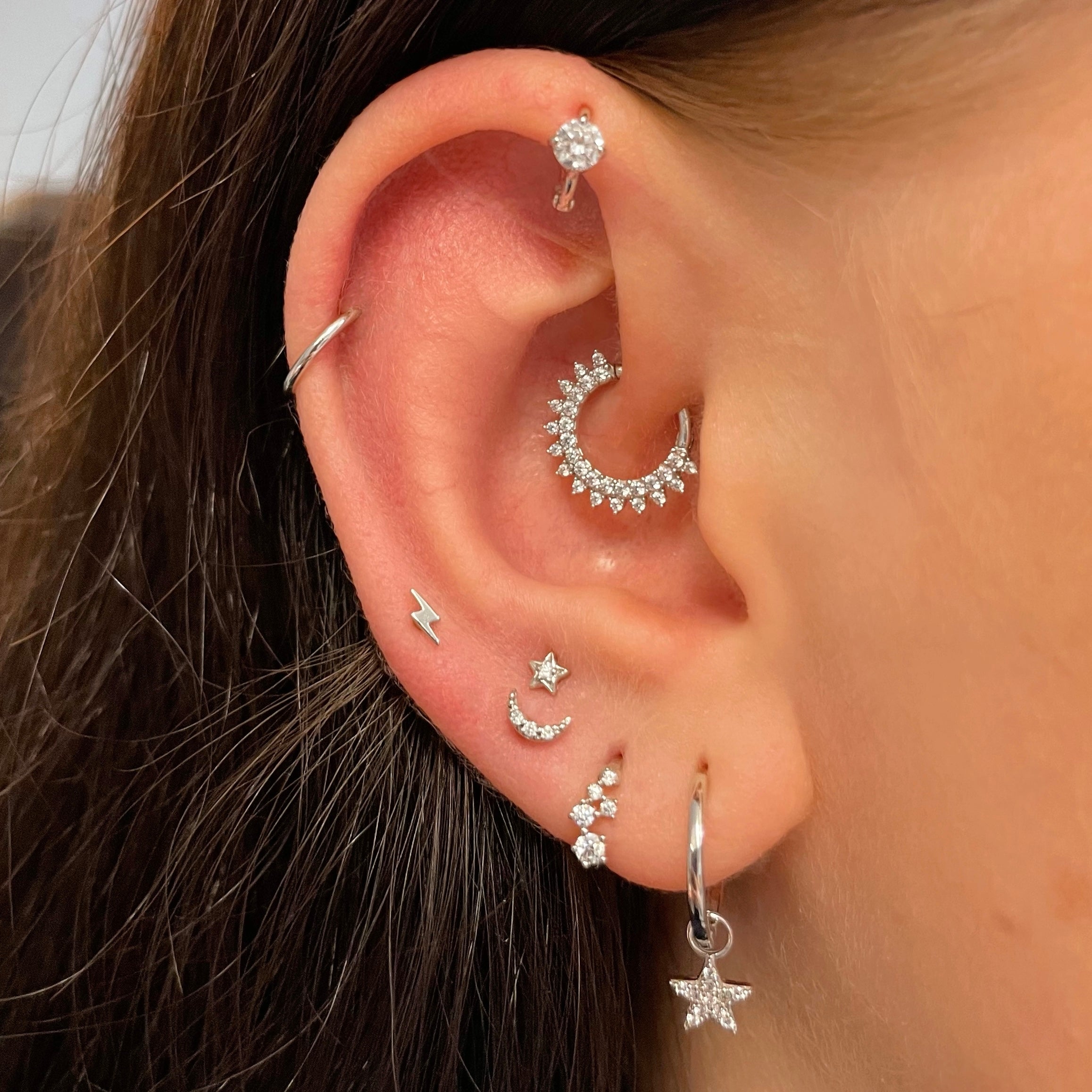 Stacked on sale ear piercings