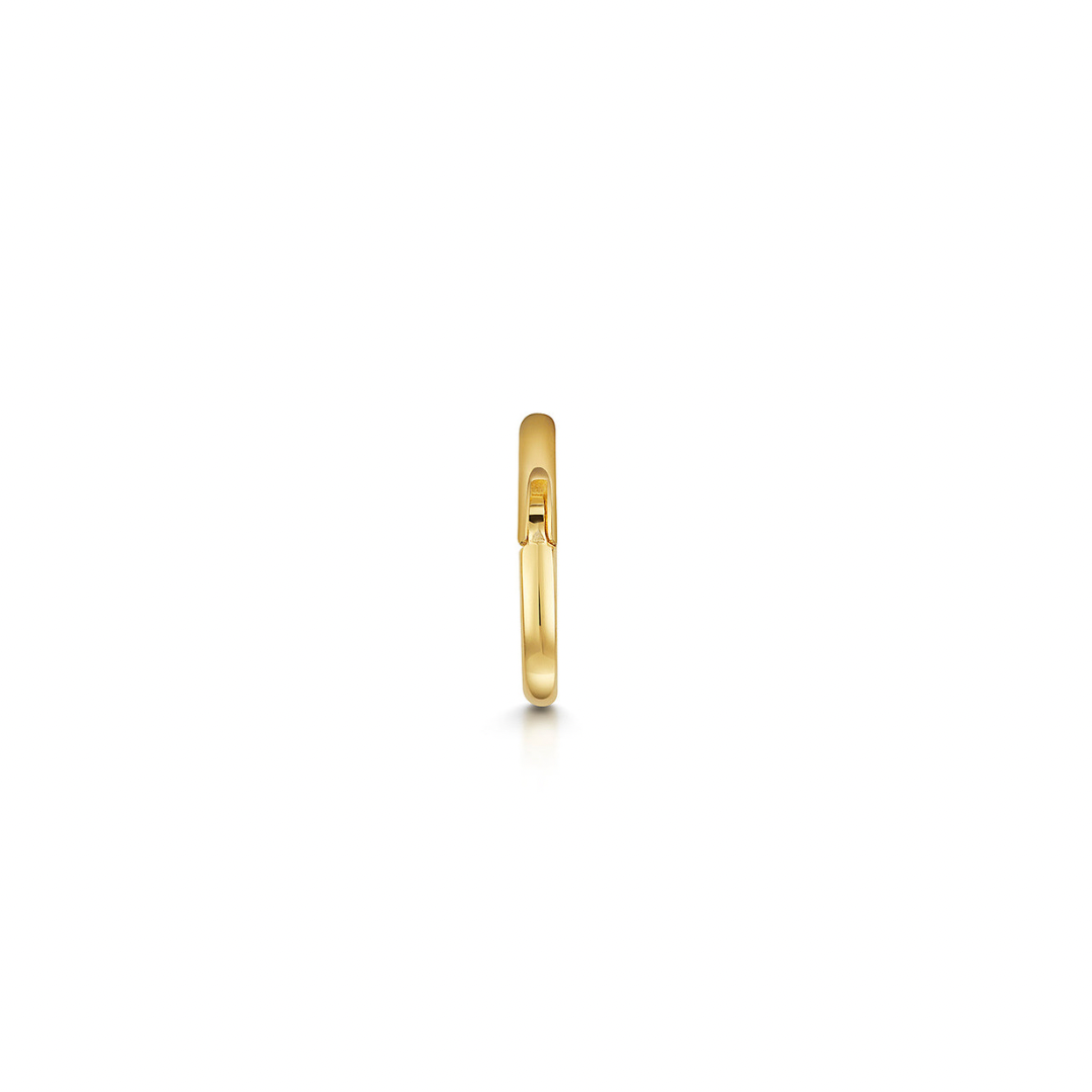 9k solid yellow gold 6mm 18g clicker hoop earring Huggies and Hoops Laura Bond Maria Tash