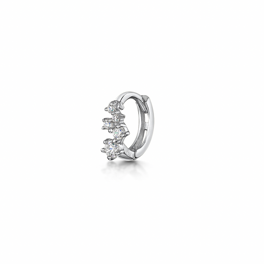 9k solid white gold constellation mini huggie earring Huggies and Hoops Laura Bond Maria Tash astrid miyu