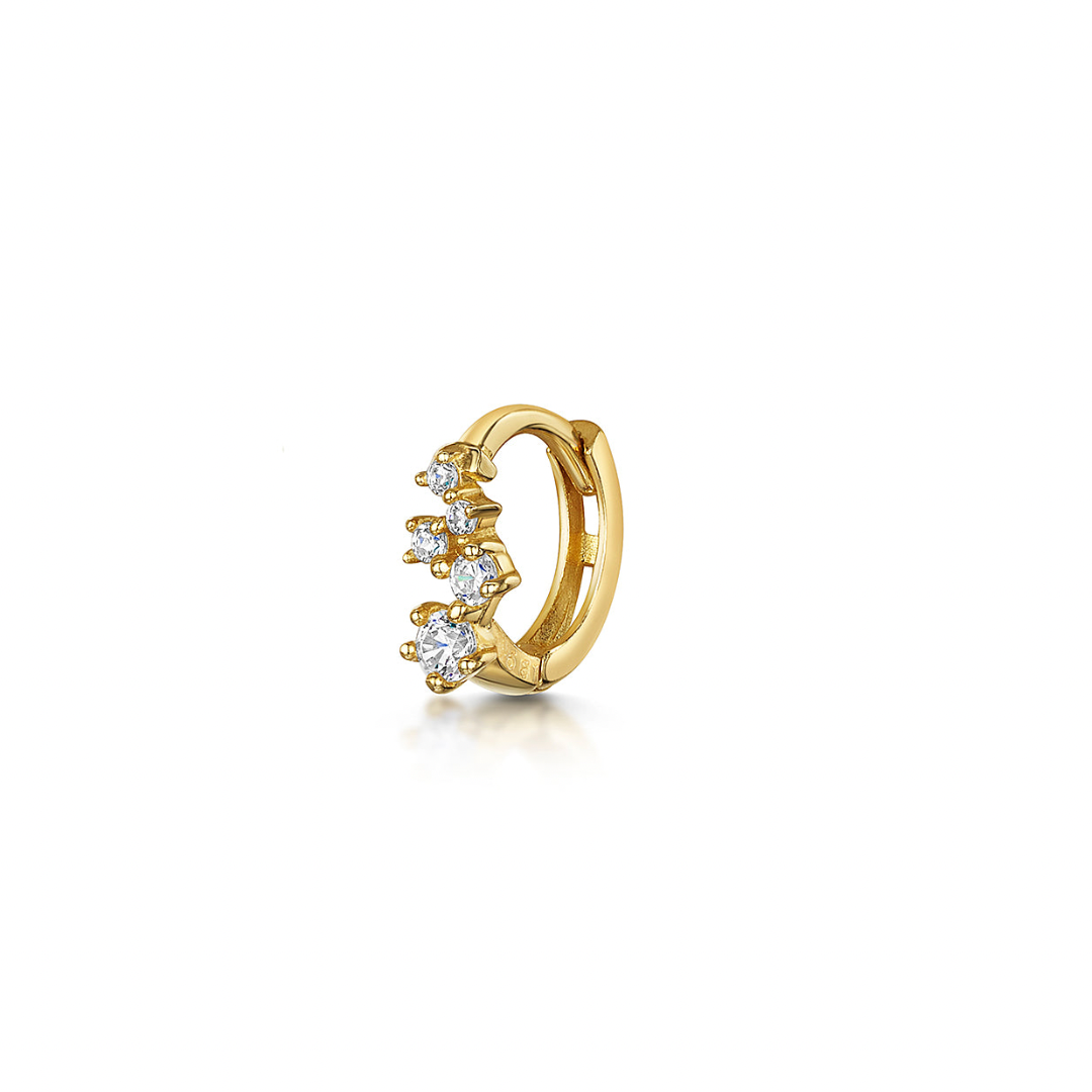 9k solid yellow gold constellation mini huggie earring Huggies and Hoops Laura Bond Maria Tash astrid miyu