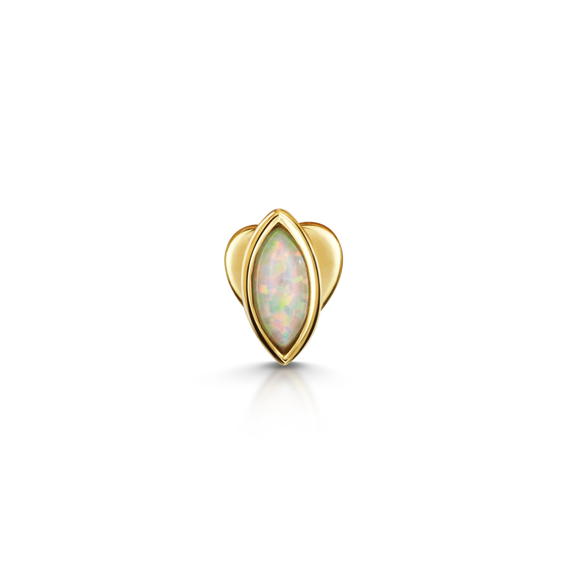 Opal flat on sale back earrings