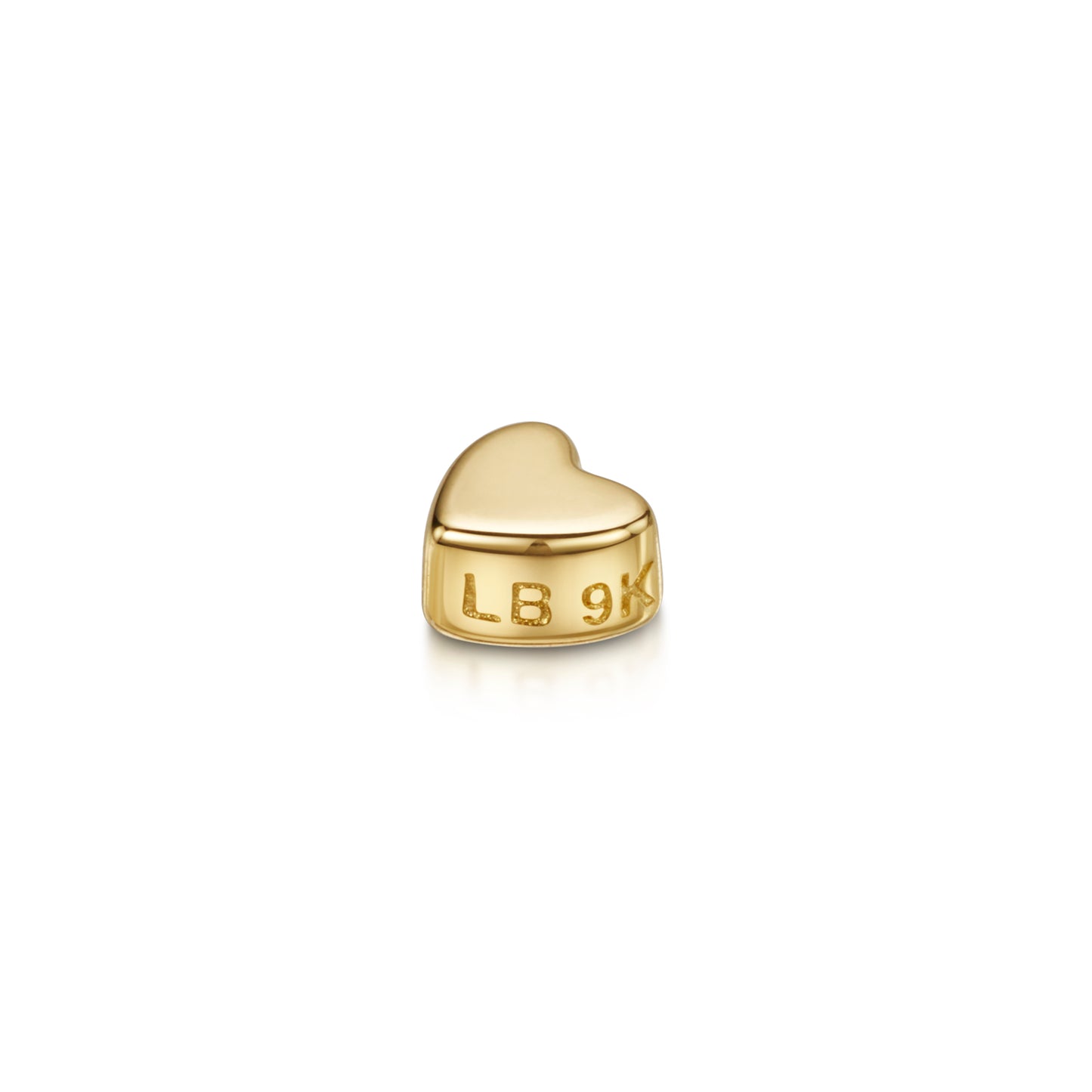 Laura Bond solid gold heart shape screw back - LAURA BOND jewellery