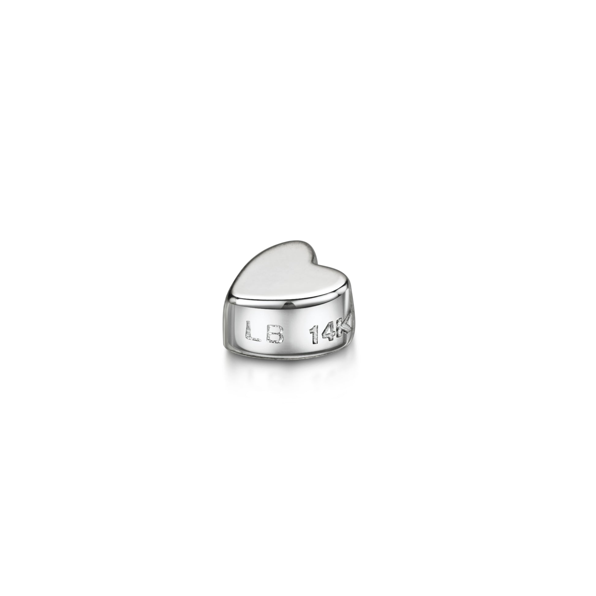 Laura Bond solid gold heart shape screw back - LAURA BOND jewellery